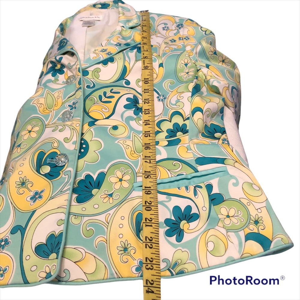 Chadwick’s Paisley & Floral Print Blazer Size 16 - Picture 13 of 13